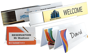Reusable Desk Name Plates
