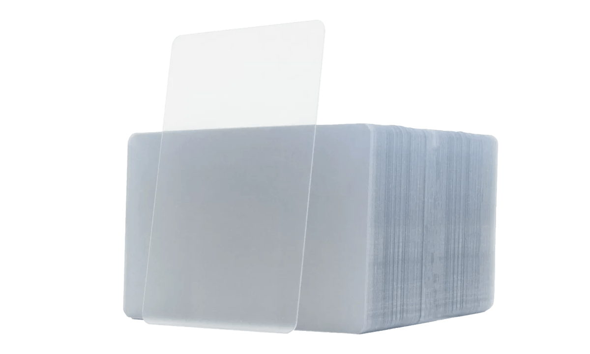 Clear PVC cards - 760 mic