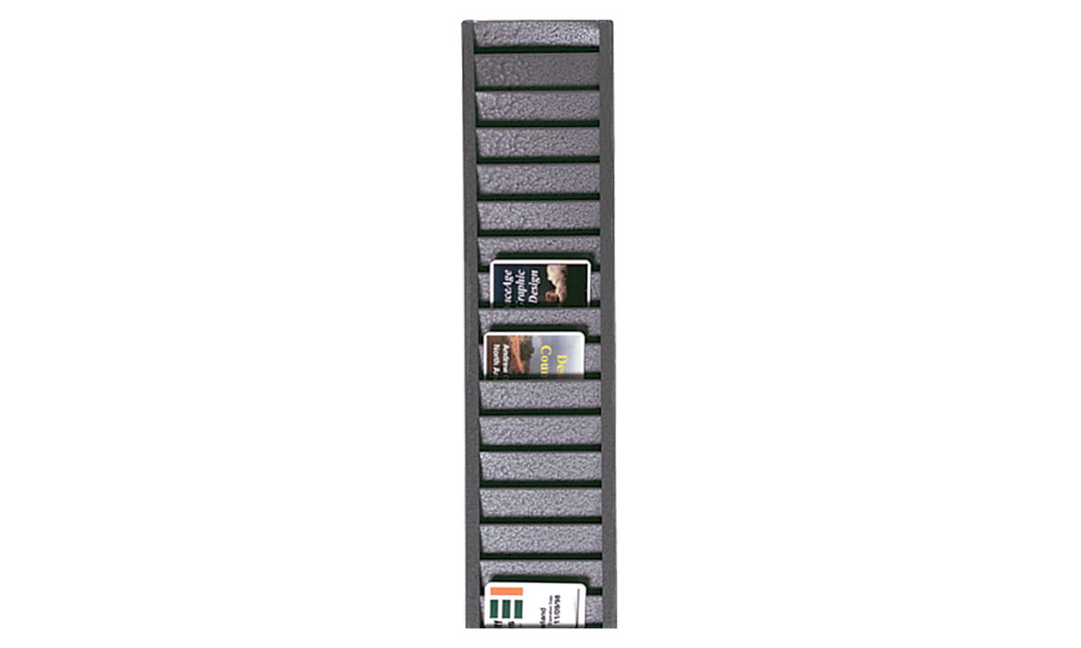 All-Metal ID Badge Rack (Holds 40 cards Vertically)
