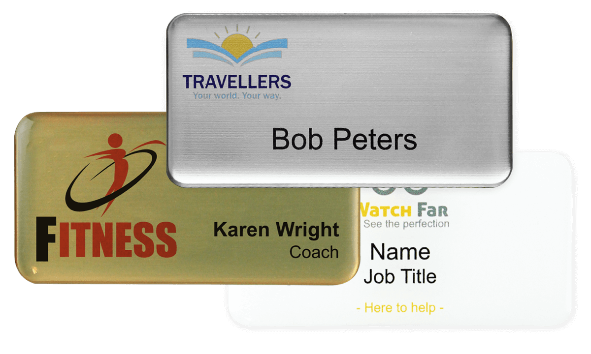 Premium Impress Name Badge, 75 X 38 mm