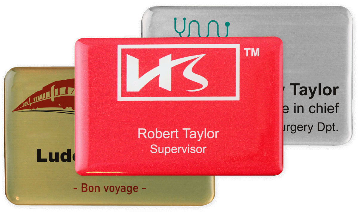 Premium Impress Name Badge, 75 X 50 mm