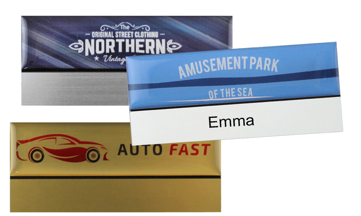 Premium Reusable Name Badge, 75 X 32 mm, 12 mm sticky label