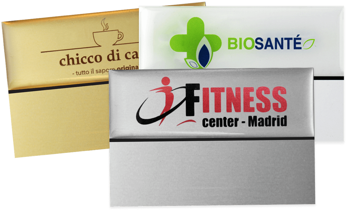 Premium Reusable Name Badge, 75 X 50 mm, 24 mm sticky label