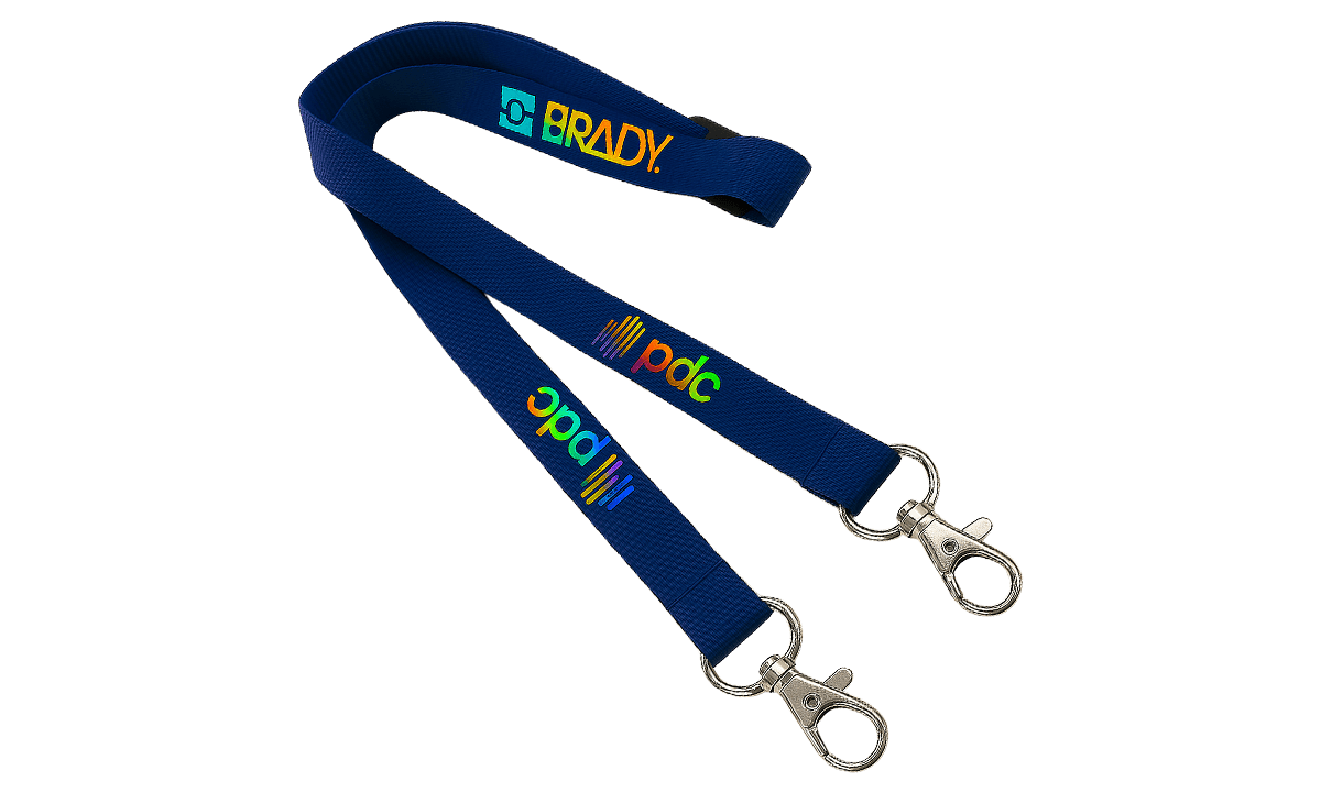 Custom 15mm True Color Open-Ended Ribbed Polyester Lanyards - Full Colour Print