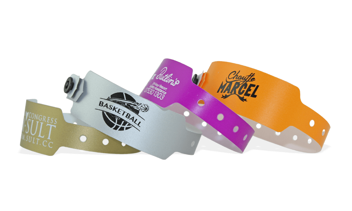 Custom Plastic wristbands 25 mm