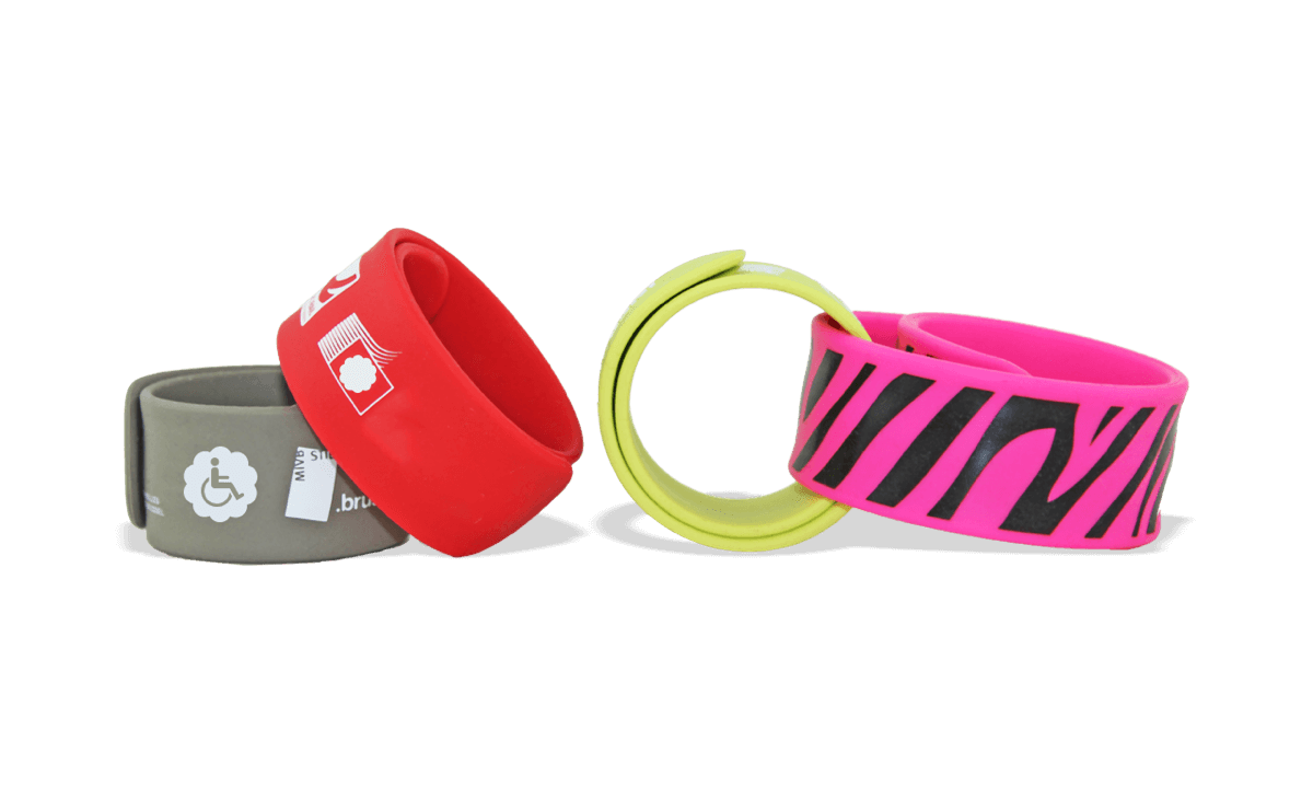 Custom Silicone Slap Bands, 25 x 230 mm