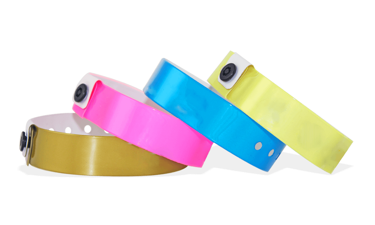 Plain Vinyl Wristbands, 19 mm