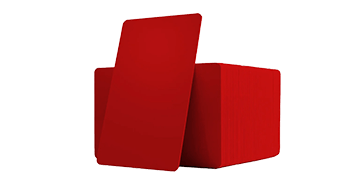 Blank Red PVC cards - 760 mic