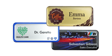 Premium Impress Name Badge, 75 X 32 mm