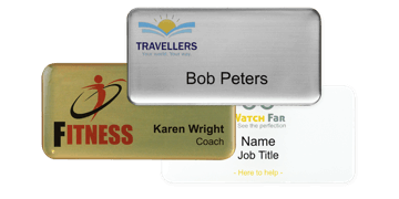 Premium Impress Name Badge, 75 X 38 mm