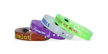 Custom Translucent Vinyl wristbands 13 mm